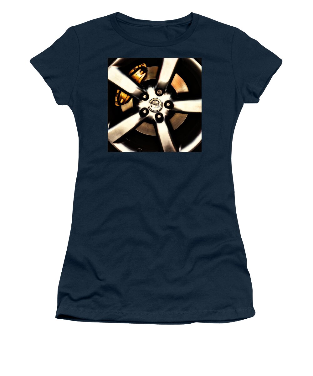 Car Women's T-Shirt featuring the photograph Nissan Zx Wheels by Meirion Matthias