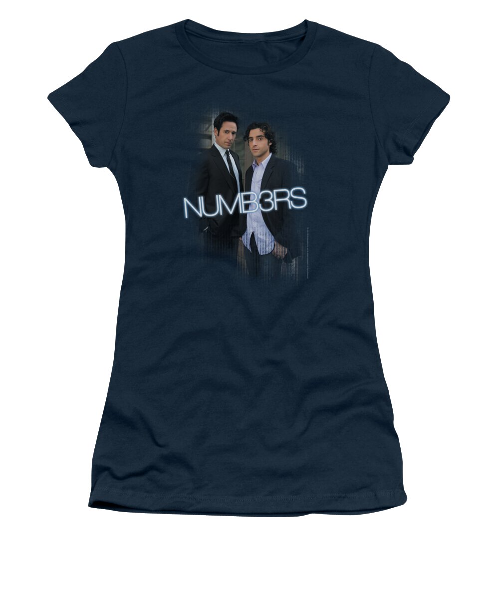 Numb3rs Women's T-Shirt featuring the digital art Numb3rs - Don And Charlie by Brand A