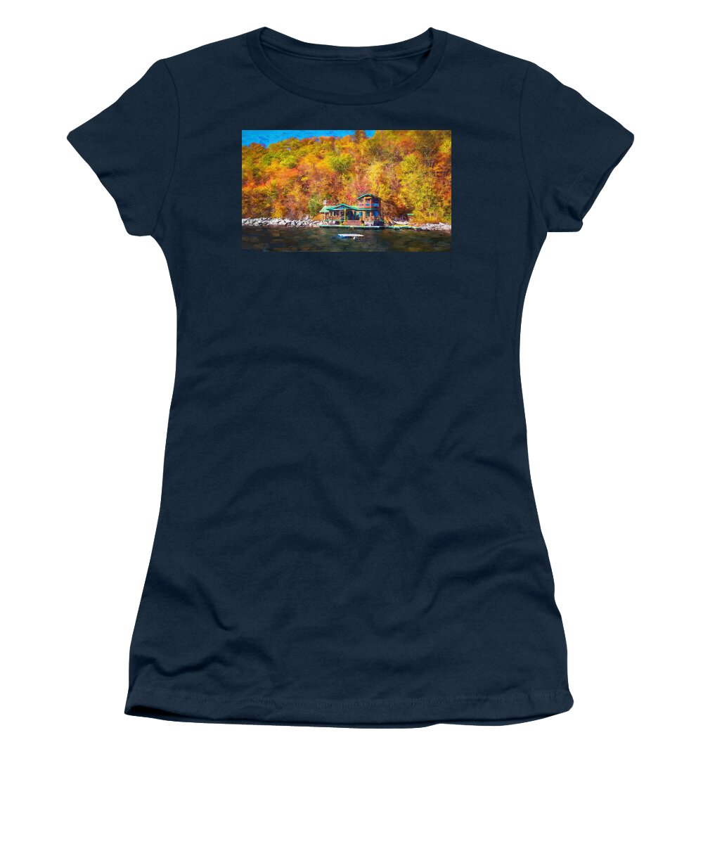 Seven Sisters Women's T-Shirt featuring the photograph Number 5 of the 7 Sisters Green Pond Lake by Rich Franco