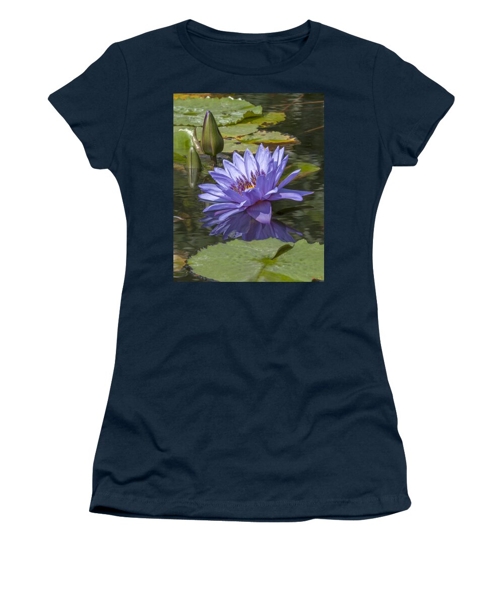 Nature Women's T-Shirt featuring the photograph Nymphaea Water Lily DTHB1633 by Gerry Gantt