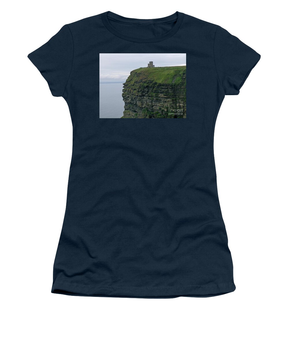 Ireland Women's T-Shirt featuring the photograph O'Breins Tower by Brenda Brown