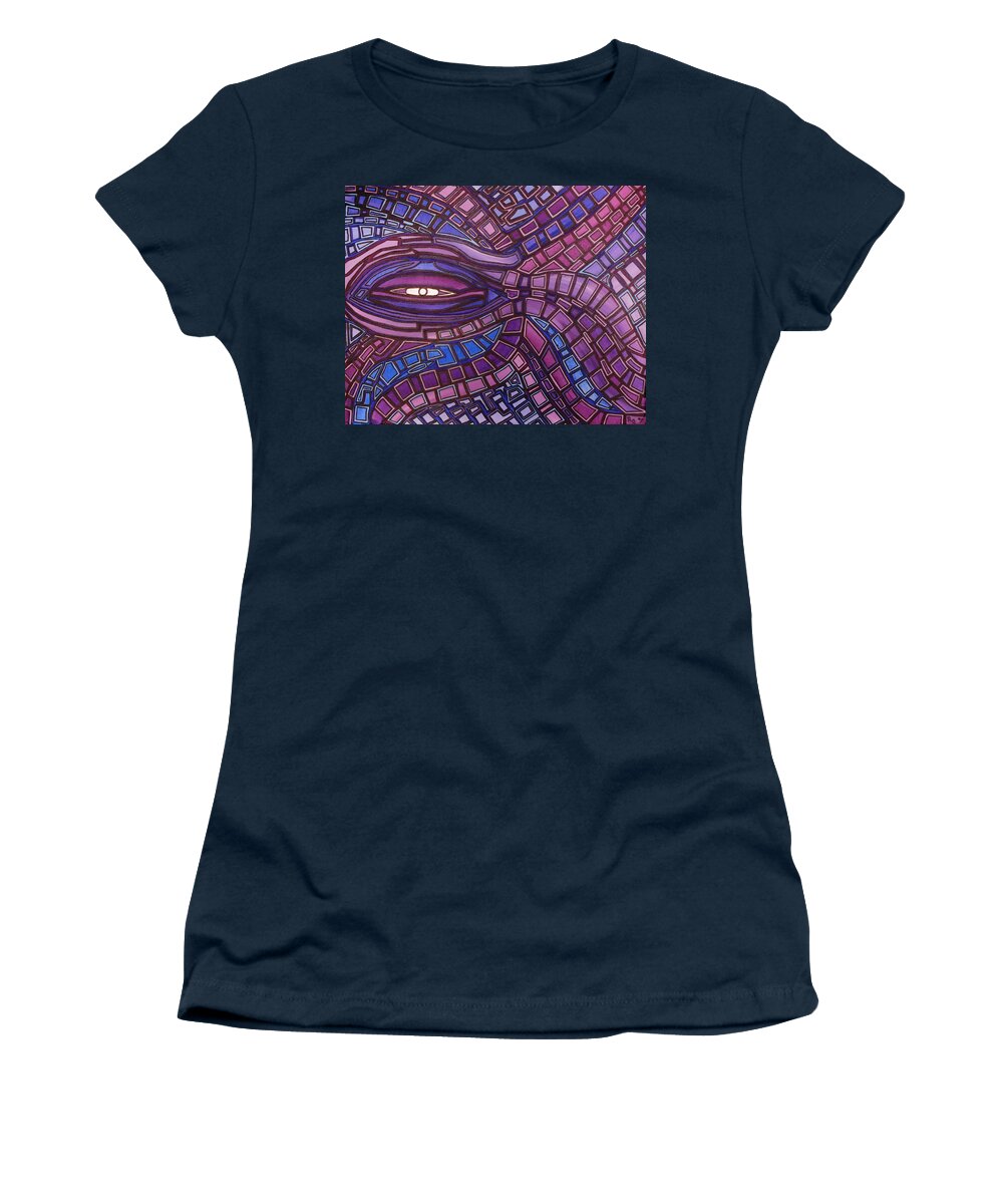 Octopus's Eye Women's T-Shirt featuring the painting Octopus Eye by Barbara St Jean