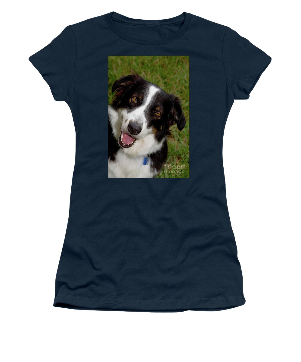 Dog Women's T-Shirt featuring the photograph Old Faithful by Diane Macdonald