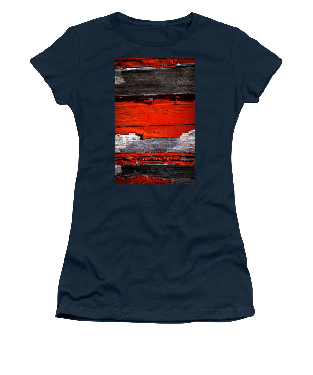 Abstract Women's T-Shirt featuring the photograph Old Red Barn Three by Bob Orsillo