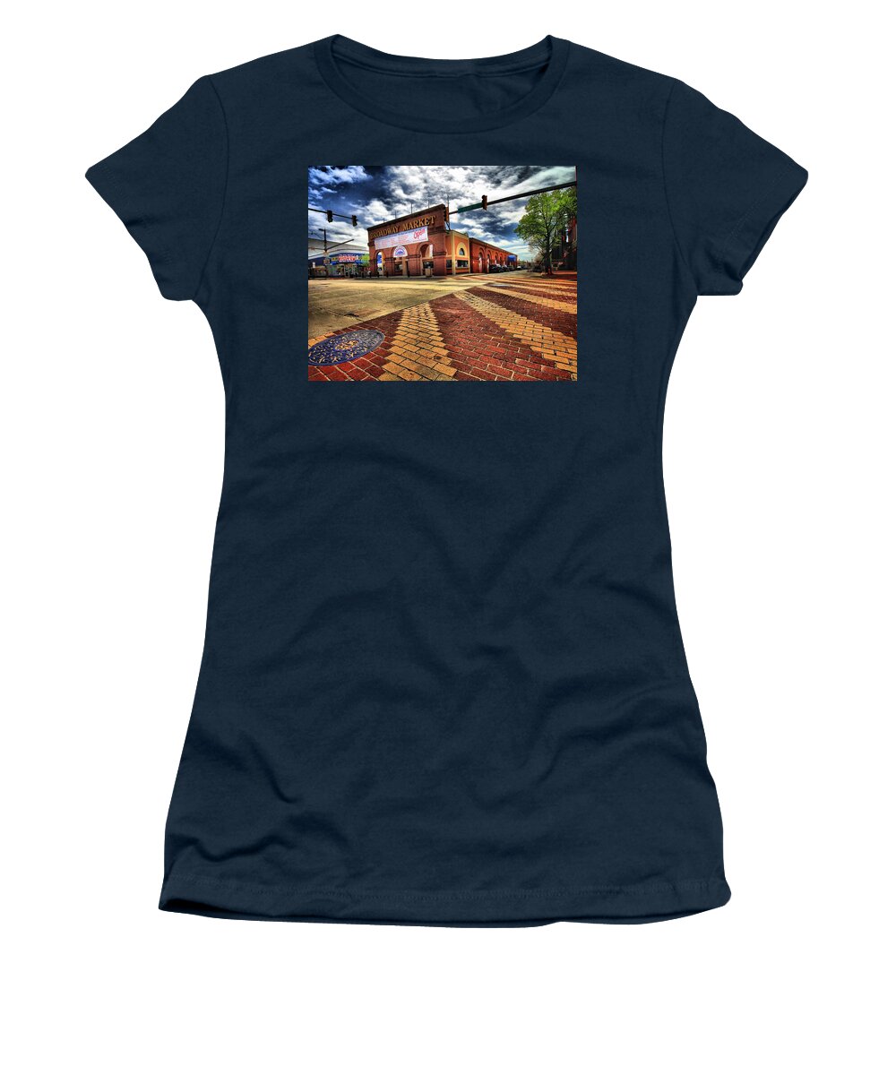 Architectural Art Women's T-Shirt featuring the photograph On Broadway by Robert McCubbin