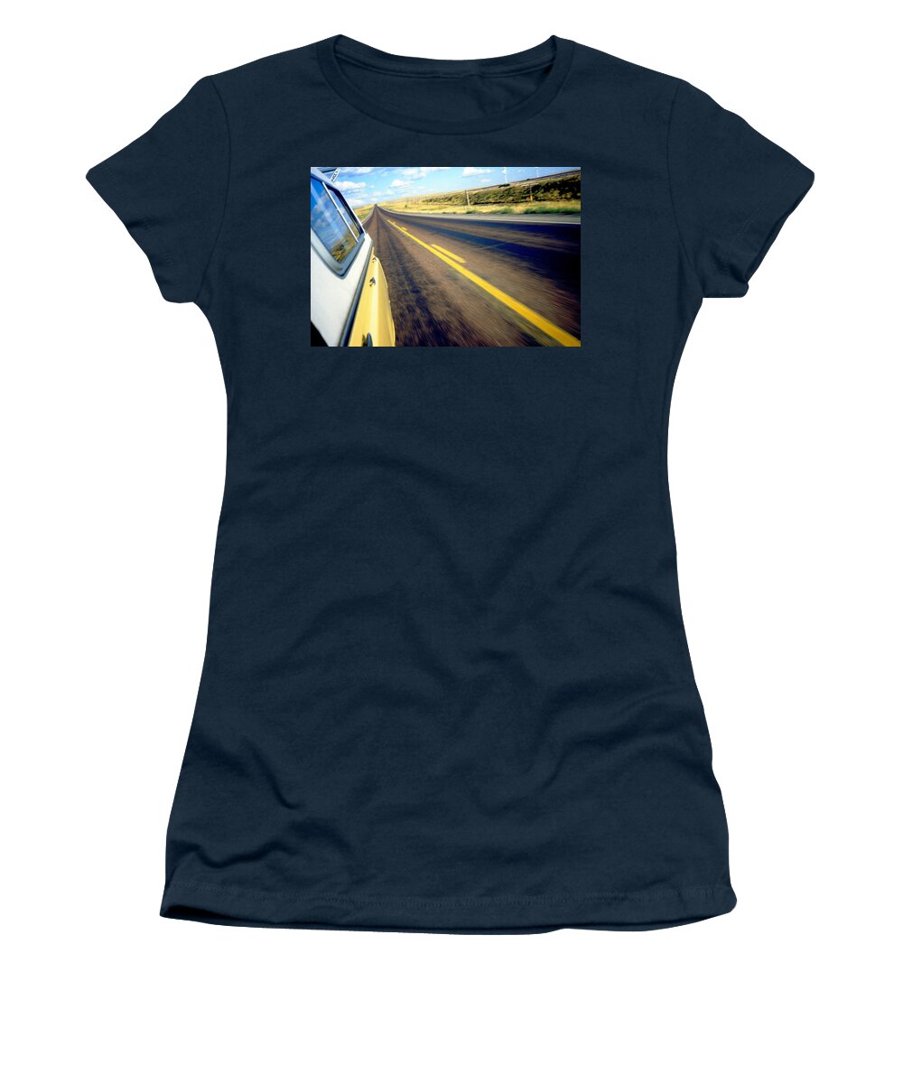 Road Women's T-Shirt featuring the photograph On the Road Again by Gordon James