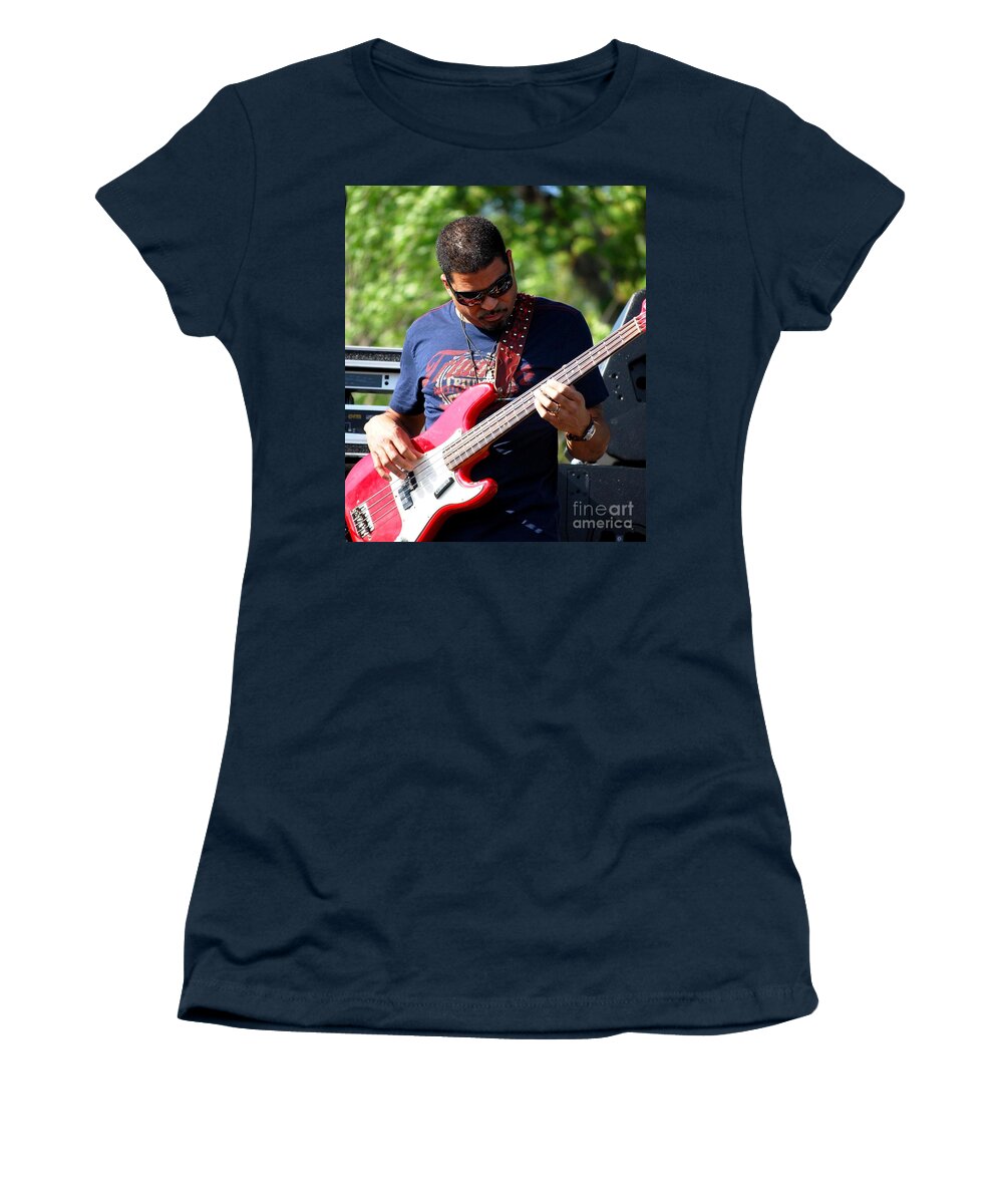 Music Women's T-Shirt featuring the photograph Oteil Burbridge by Angela Murray