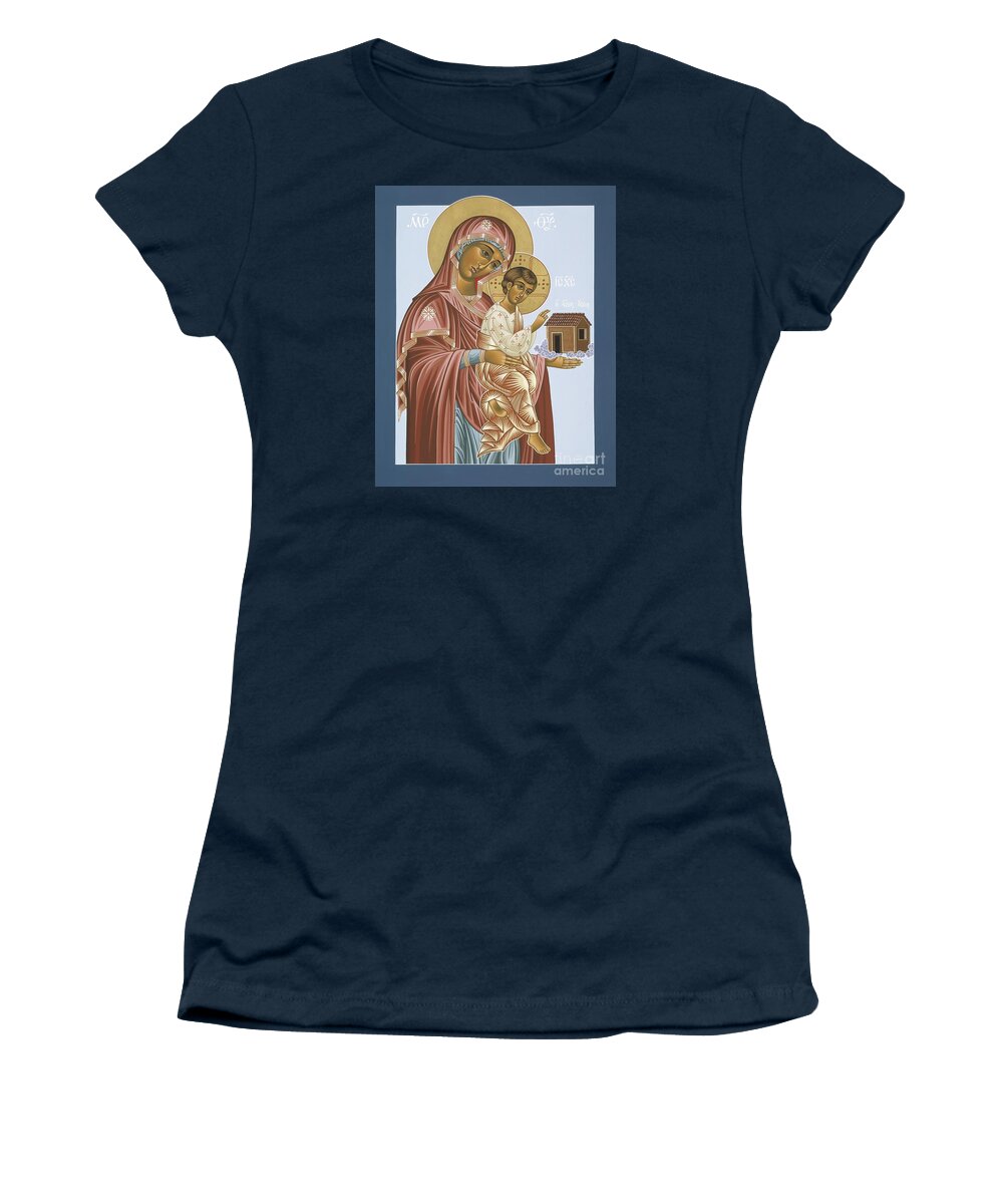 Icons Women's T-Shirt featuring the painting Our Lady of Loretto 033 by William Hart McNichols