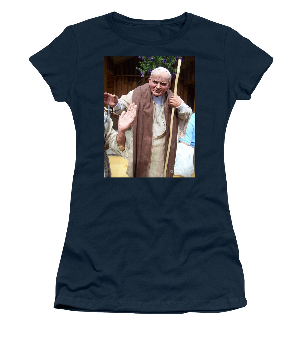 Prayer Women's T-Shirt featuring the photograph Papa by Archangelus Gallery