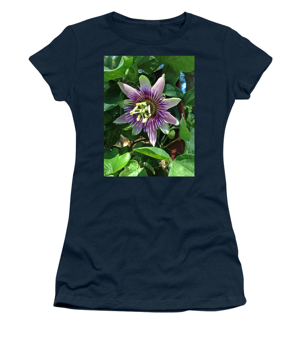 Passion Flower Women's T-Shirt featuring the photograph Passion Flower 4 by Aimee L Maher ALM GALLERY