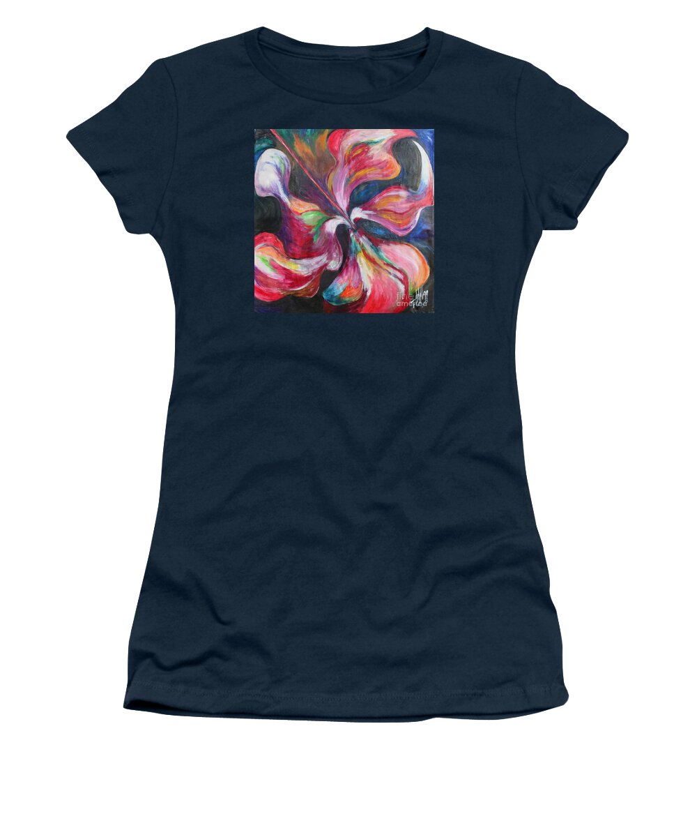 Flower Women's T-Shirt featuring the painting Passion by Will Felix