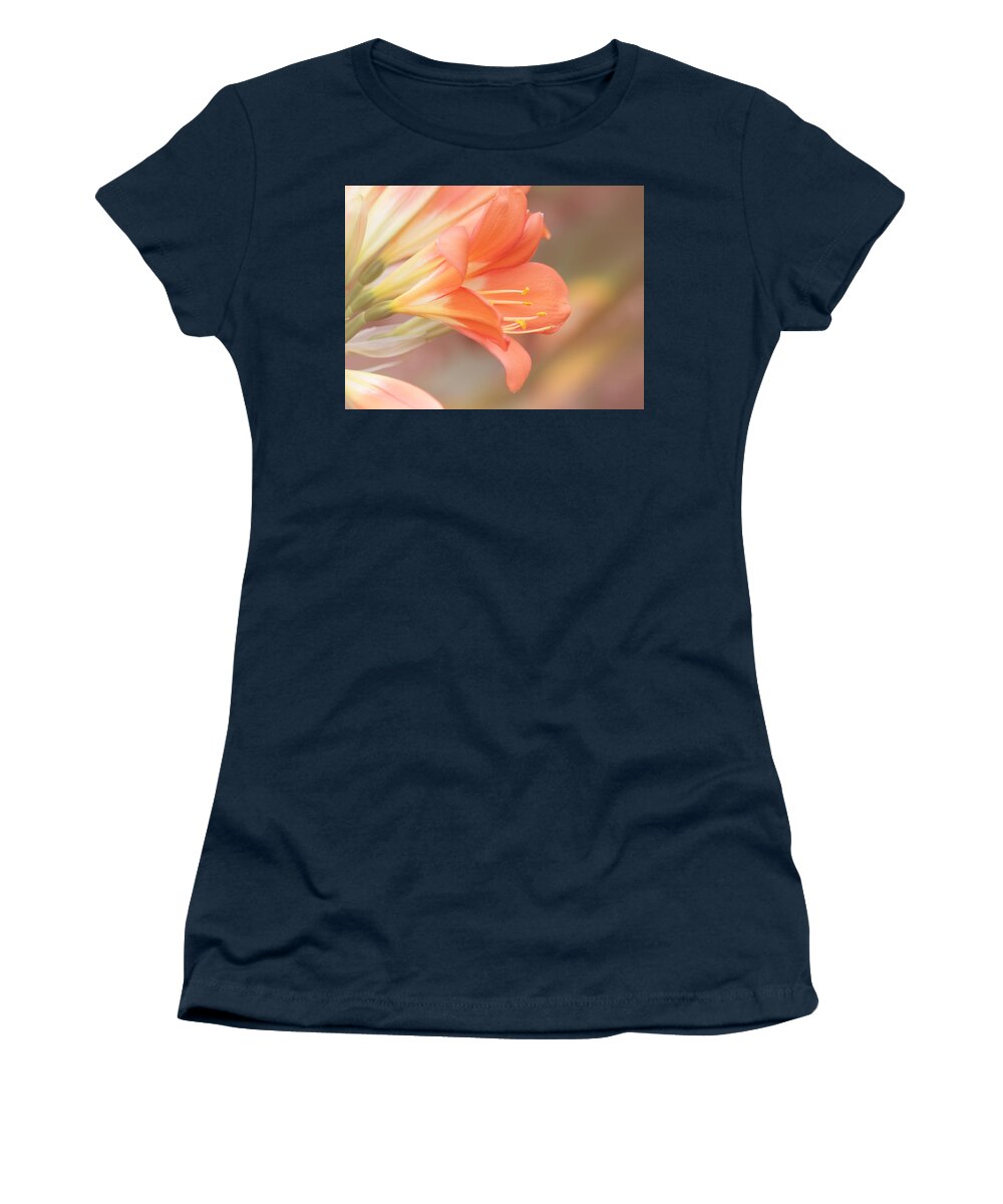 Orange Flower Women's T-Shirt featuring the photograph Pastels by Kim Hojnacki
