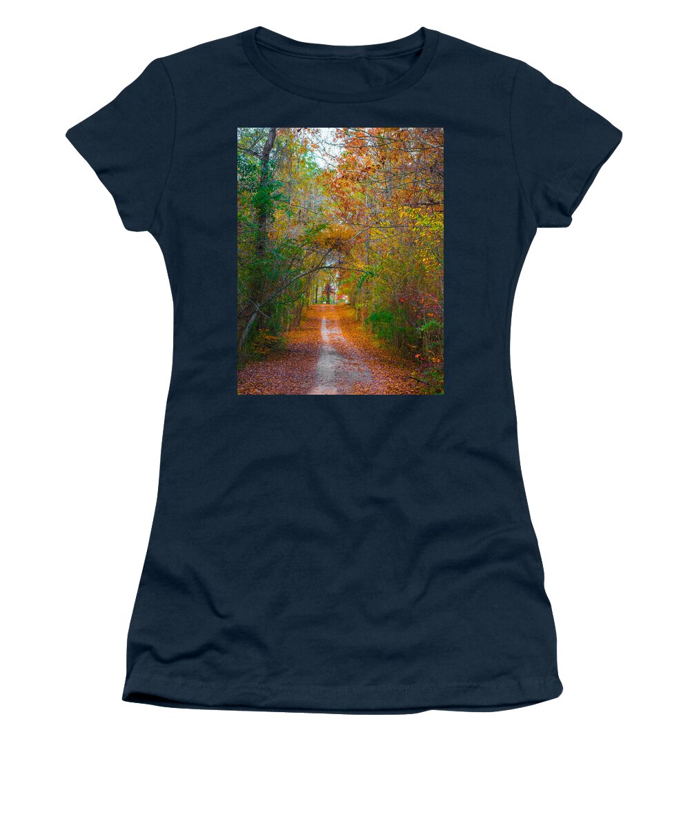 Path Women's T-Shirt featuring the photograph Path to the Fairies by Parker Cunningham