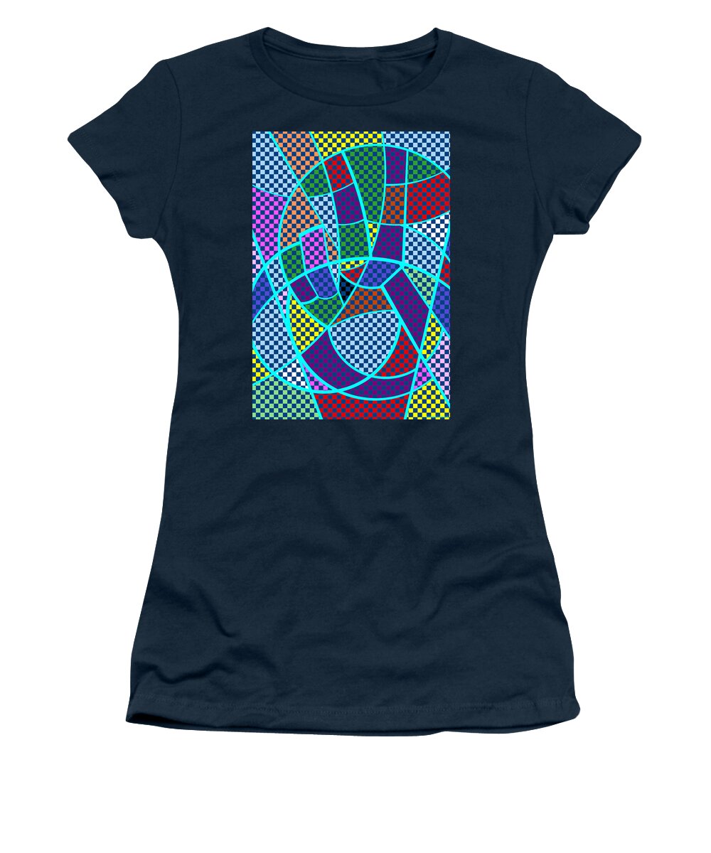 Colorful Women's T-Shirt featuring the digital art Peace 5 of 12 by Randall J Henrie