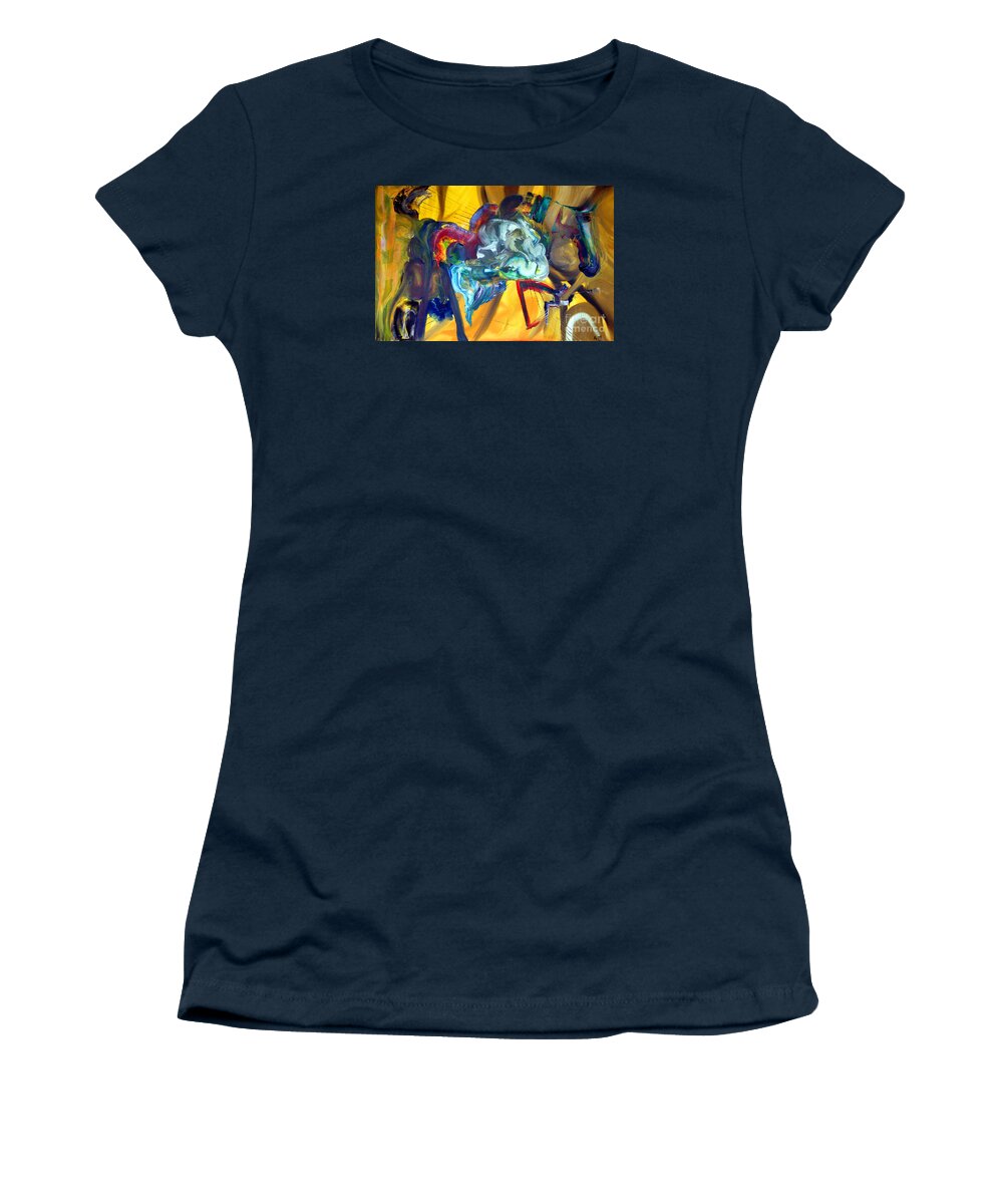 Pegasus Women's T-Shirt featuring the painting Pegasus by James Lavott