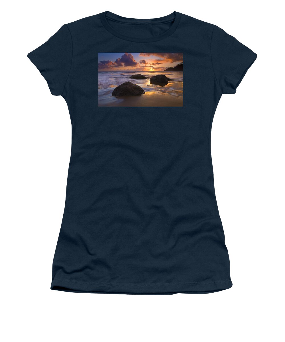 Sunset Women's T-Shirt featuring the photograph Pieces of Eight by Michael Dawson