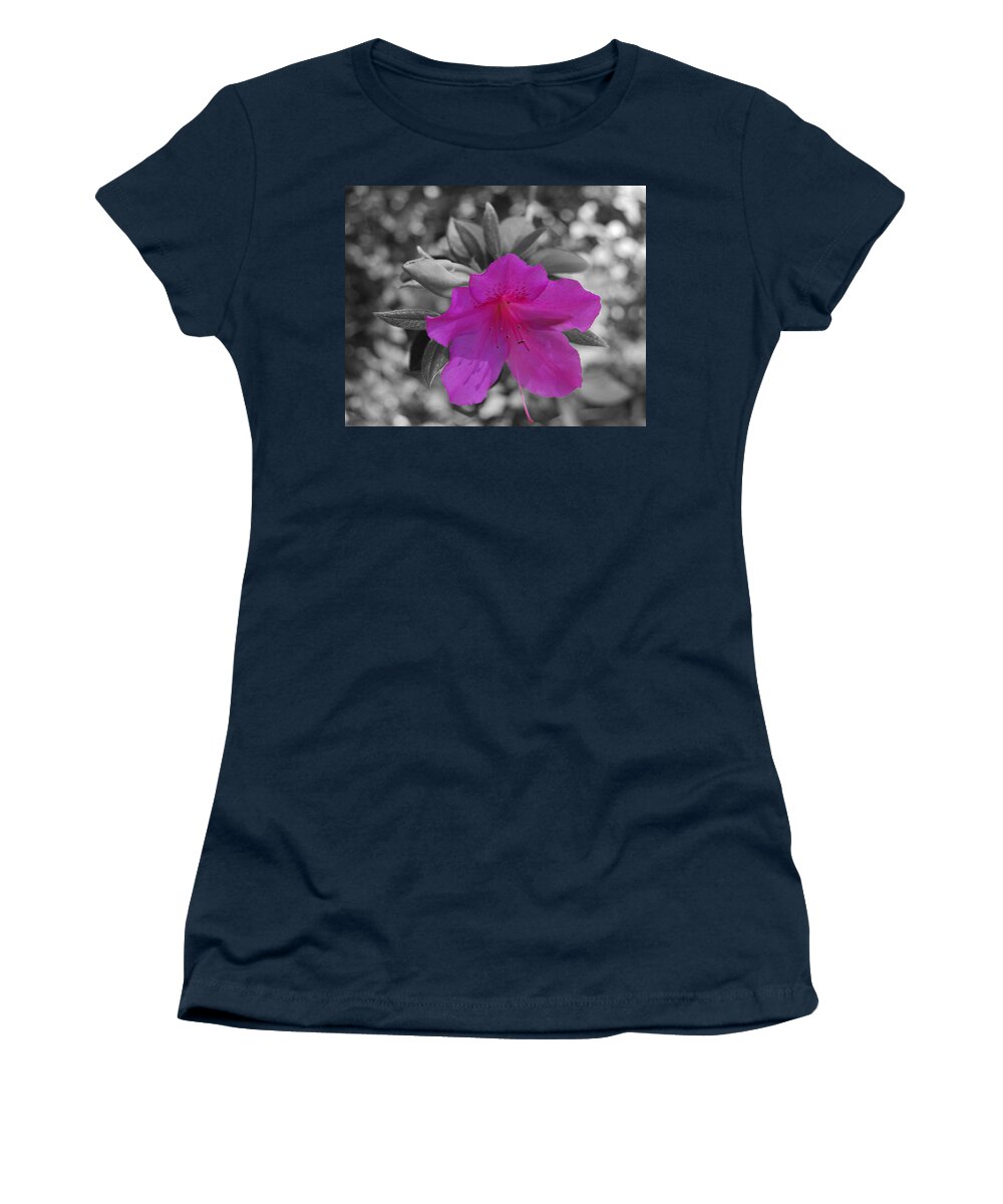 Abstract Women's T-Shirt featuring the photograph Pink Flower 2 by Maggy Marsh
