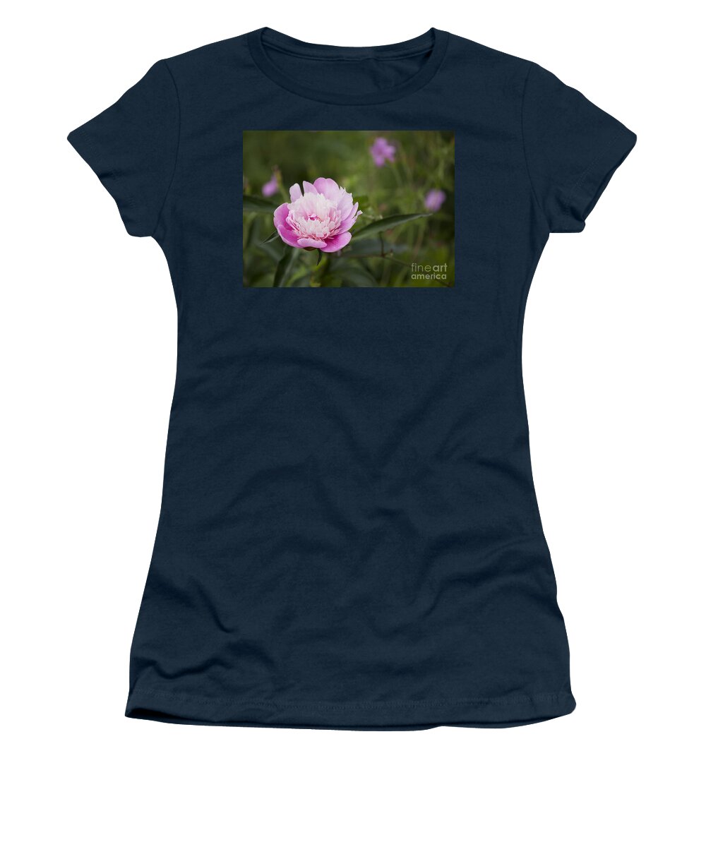 Peony Women's T-Shirt featuring the photograph Pink Peony by Belinda Greb