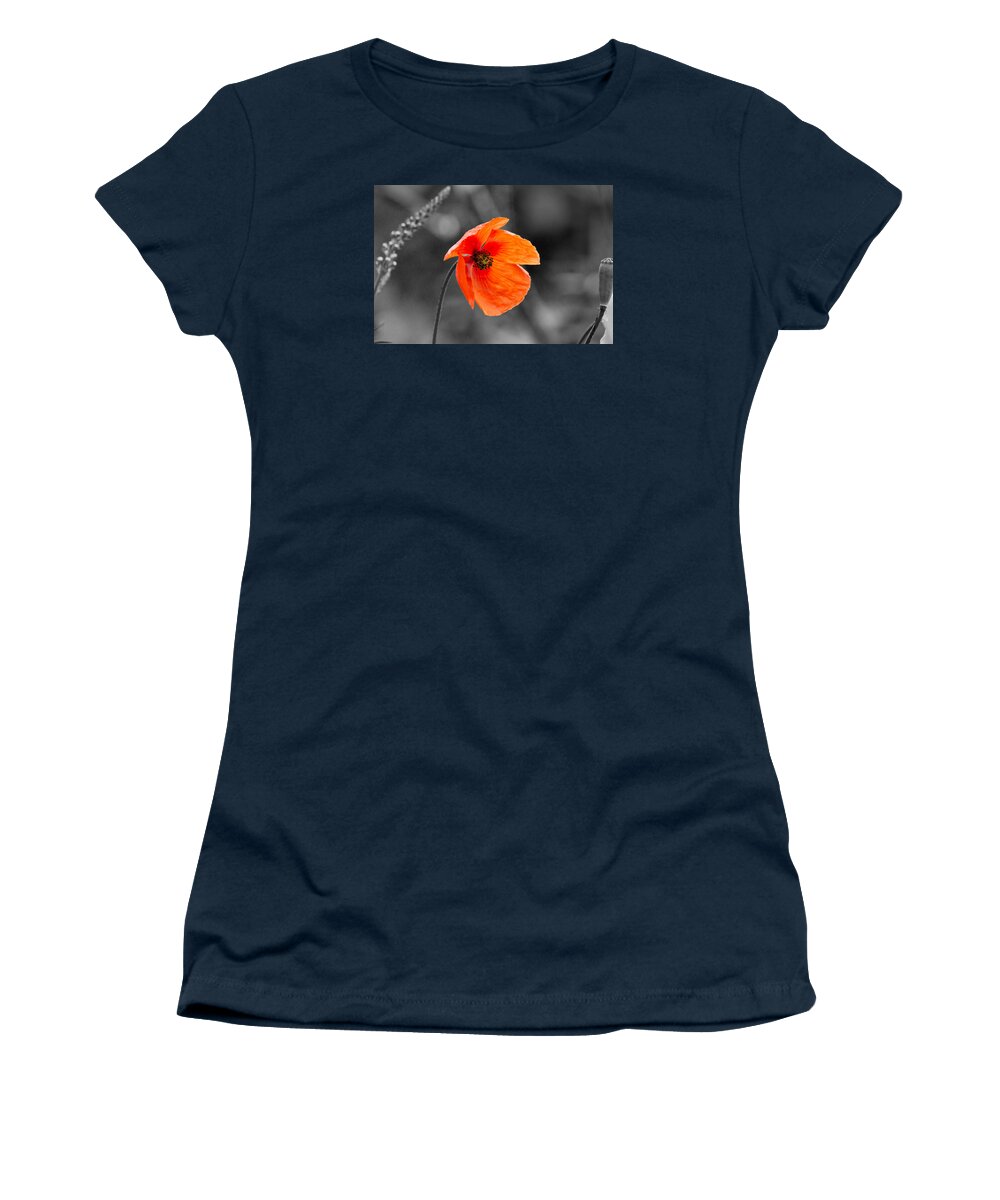 Poppy Women's T-Shirt featuring the photograph Poppy by Scott Carruthers