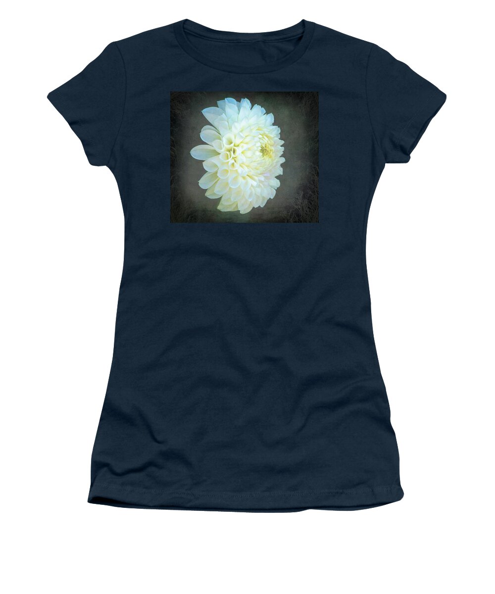 Portrait Of A Dahlia Women's T-Shirt featuring the photograph Portrait Of A Dahlia by Jordan Blackstone