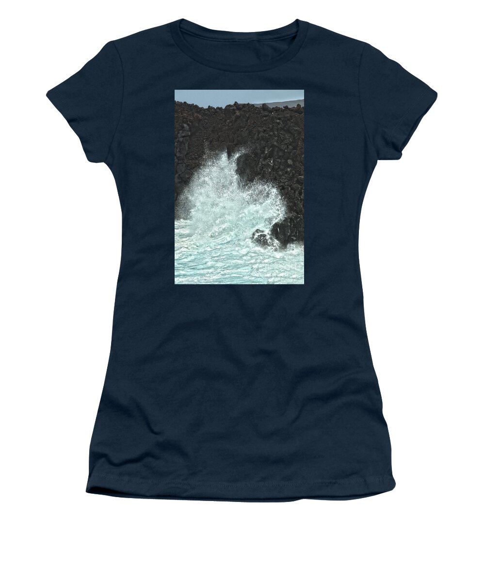 Africa Women's T-Shirt featuring the photograph Powerful wave by Patricia Hofmeester