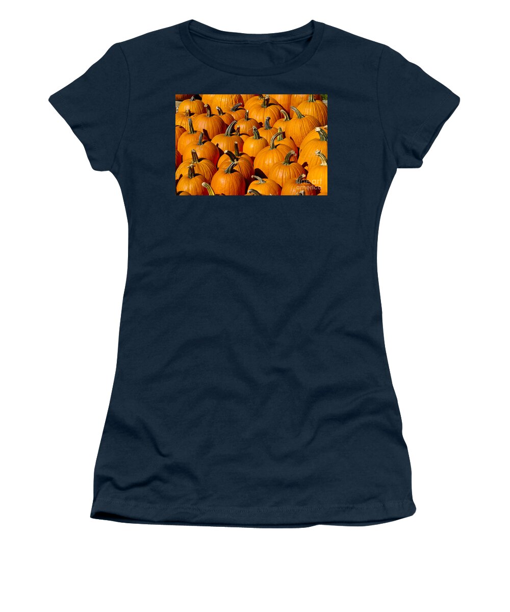 Pumpkin Women's T-Shirt featuring the photograph Pumpkins by Anthony Sacco