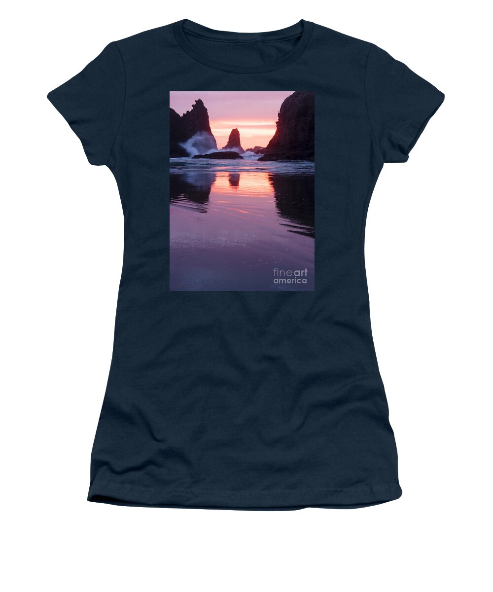 Sunset Women's T-Shirt featuring the photograph Purple Sunset by Vivian Christopher