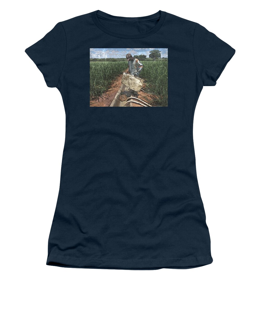 African Women's T-Shirt featuring the photograph Raising Cane by Al Harden