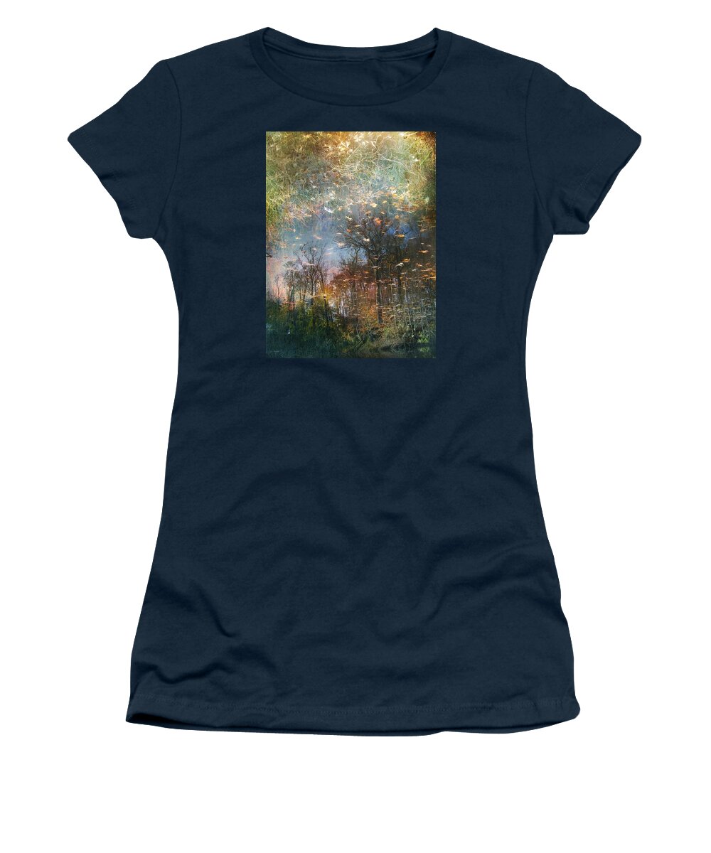 Reflection Women's T-Shirt featuring the photograph Reflective Waters by John Rivera