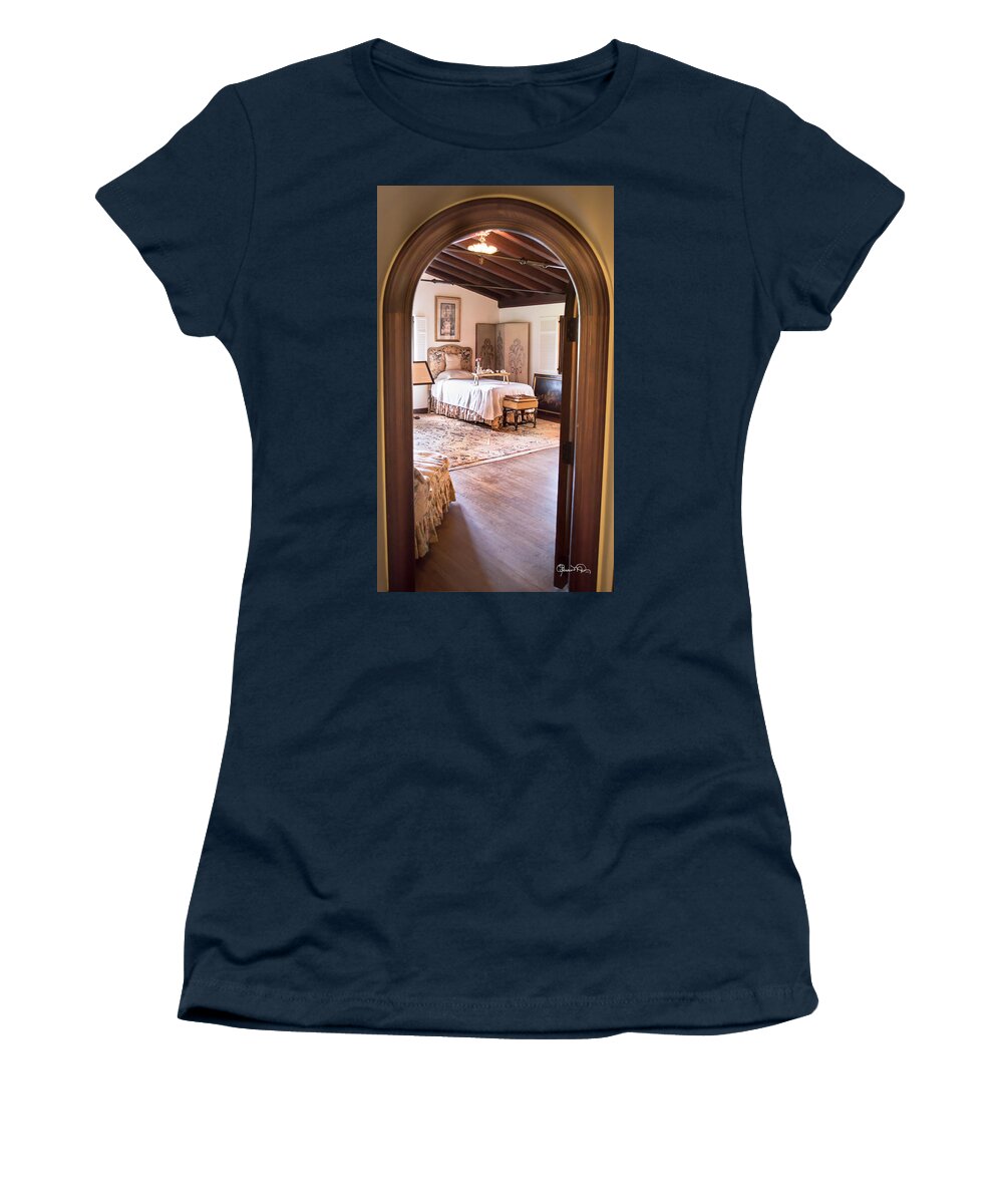susan Molnar Women's T-Shirt featuring the photograph Retreat To The Past by Susan Molnar