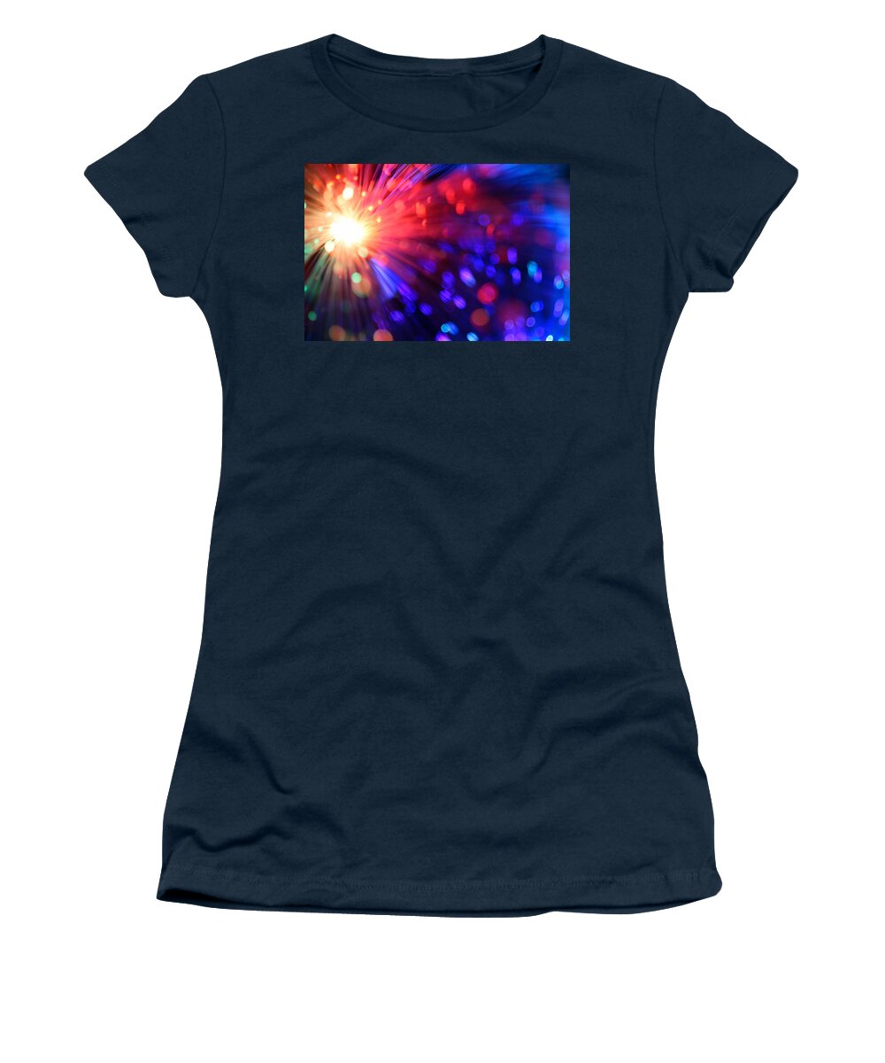 Abstract Women's T-Shirt featuring the photograph Revolution by Dazzle Zazz