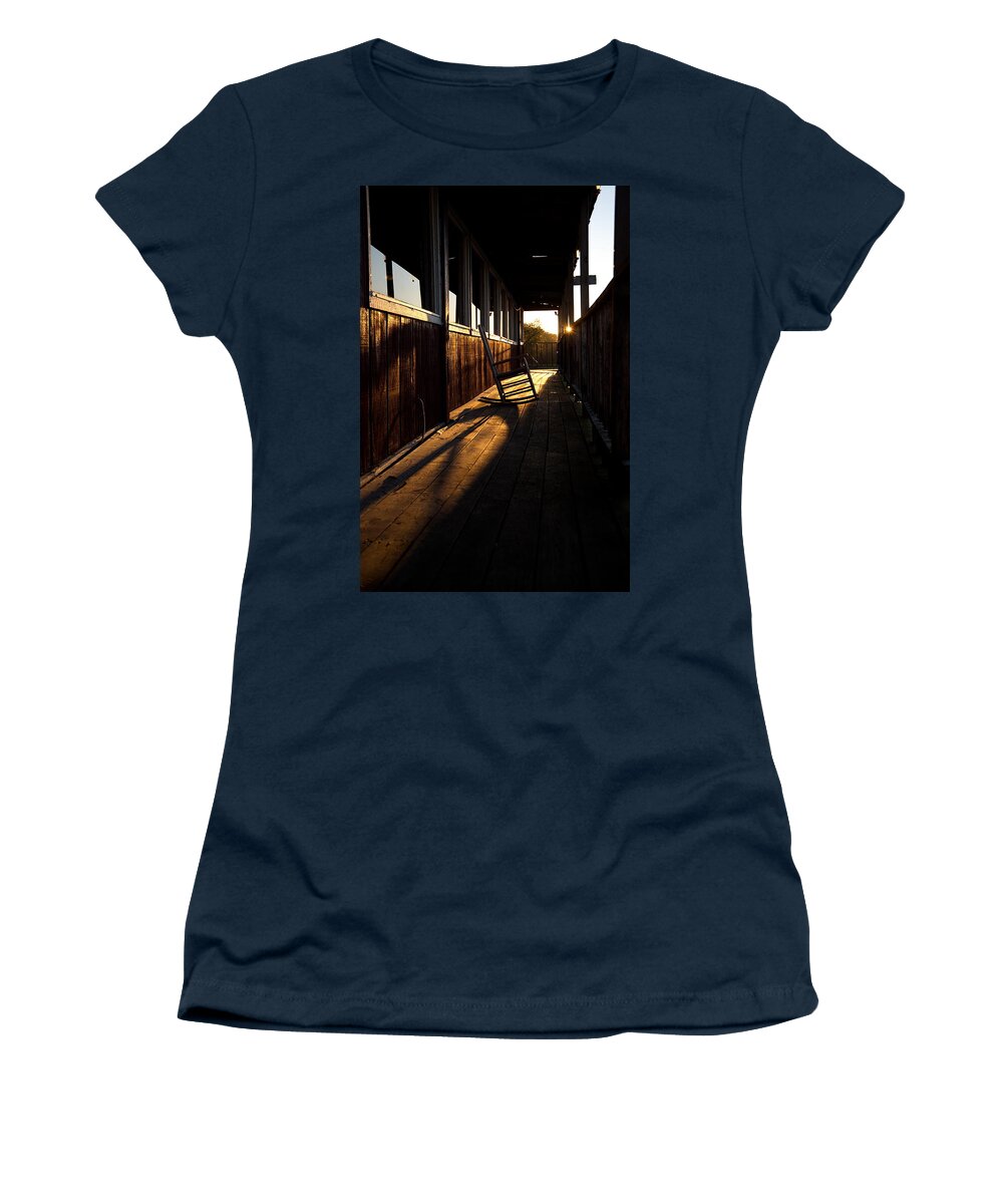 Louisiana Women's T-Shirt featuring the photograph Rockin' The Sunset by Ron Weathers