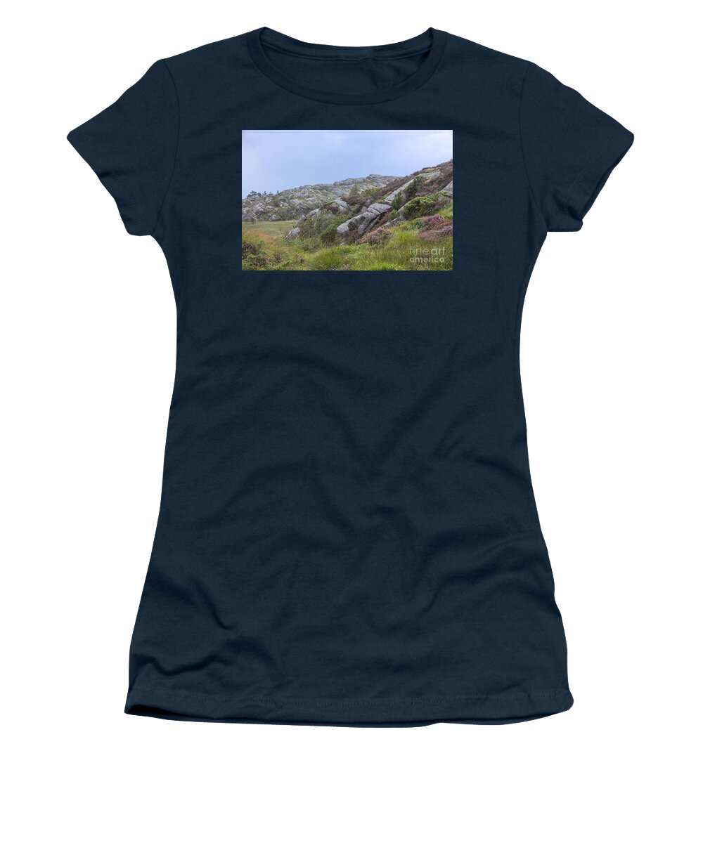 Landscape Women's T-Shirt featuring the photograph Rocky Norway by Amanda Mohler
