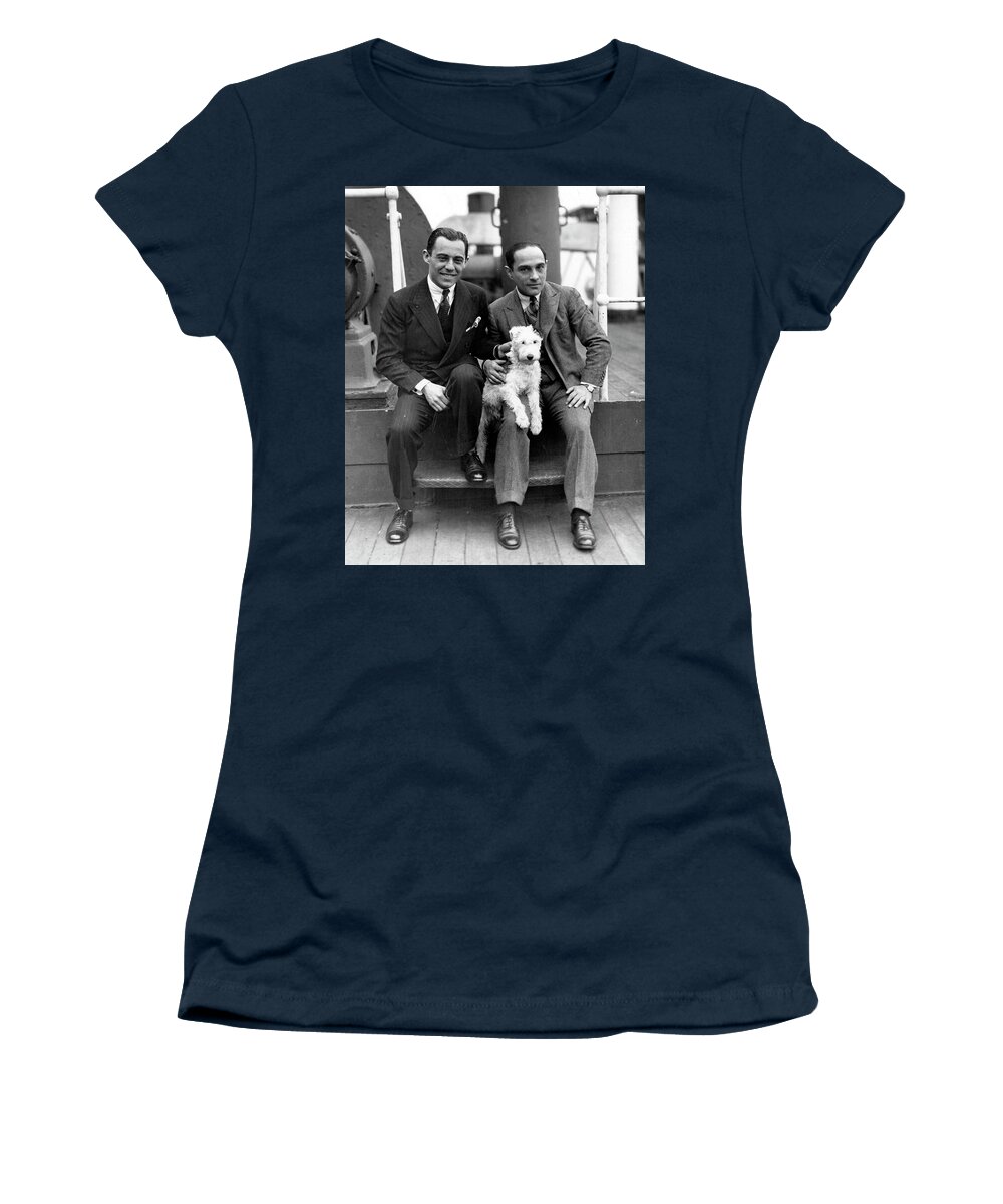 1927 Women's T-Shirt featuring the photograph Rodgers And Hart by Granger