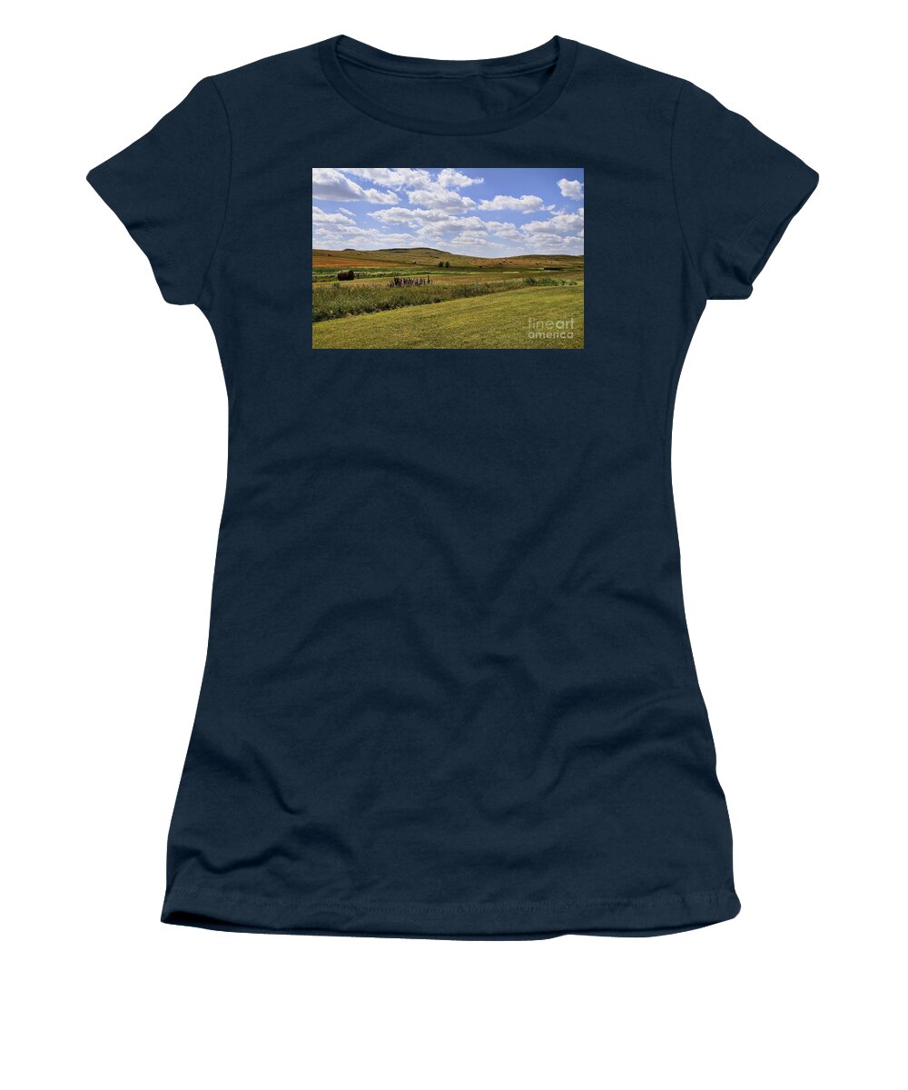 Landscape Women's T-Shirt featuring the photograph Rolling Hills of Montana by Teresa Zieba