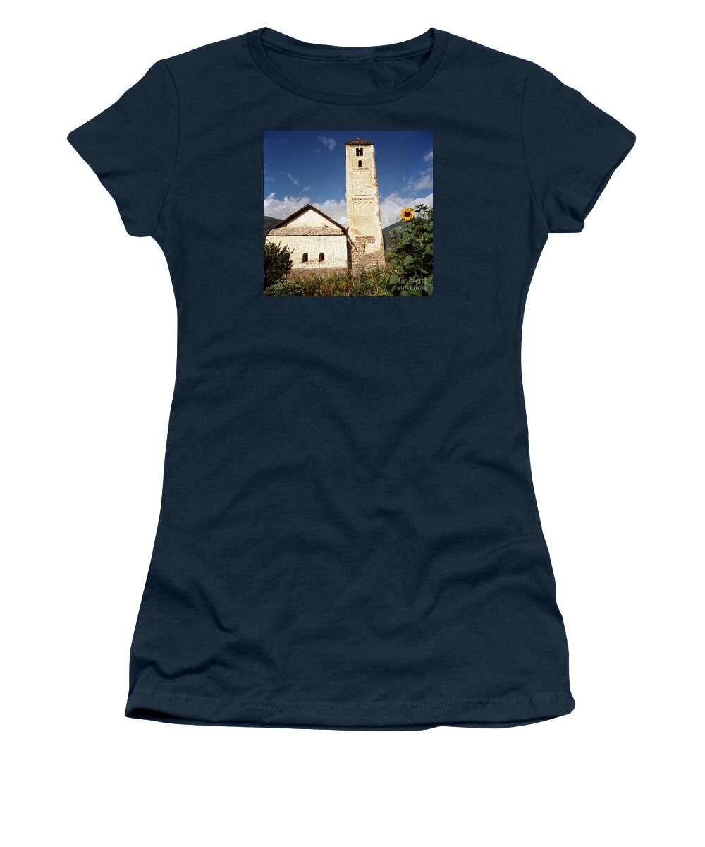Church Women's T-Shirt featuring the photograph Romanesque Church by Riccardo Mottola