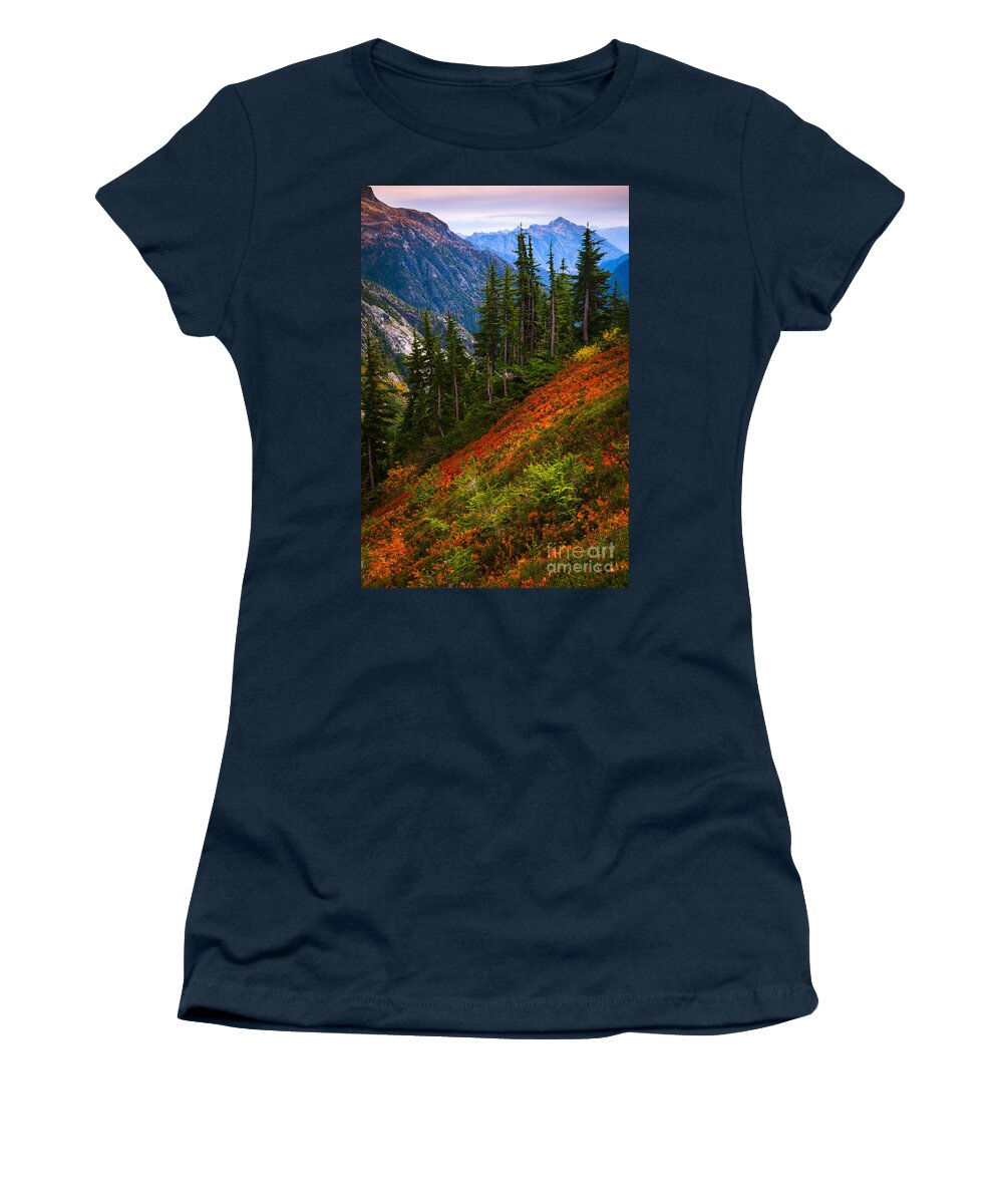 America Women's T-Shirt featuring the photograph Sahale Arm by Inge Johnsson