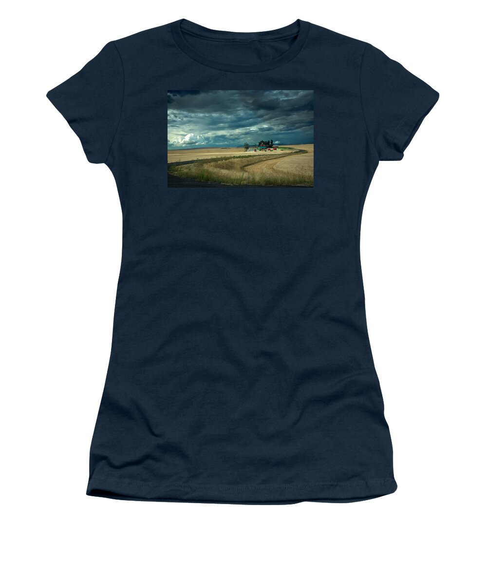 Farm Women's T-Shirt featuring the photograph Serious Working Farm by Randall Branham