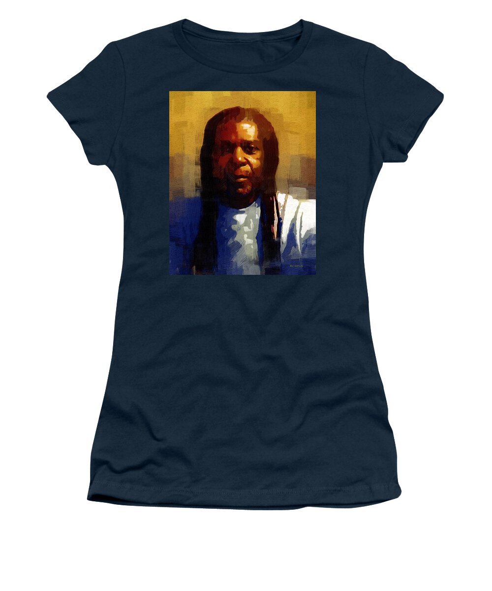 Man Women's T-Shirt featuring the painting Seriously Now... by RC DeWinter