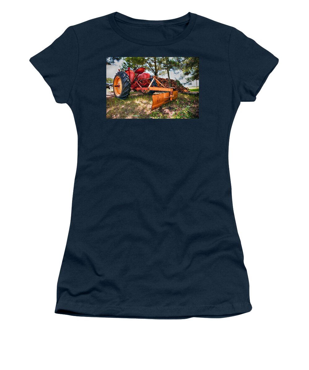 Massey Harris Tractor Women's T-Shirt featuring the photograph Sexy Massey Harris by Sennie Pierson