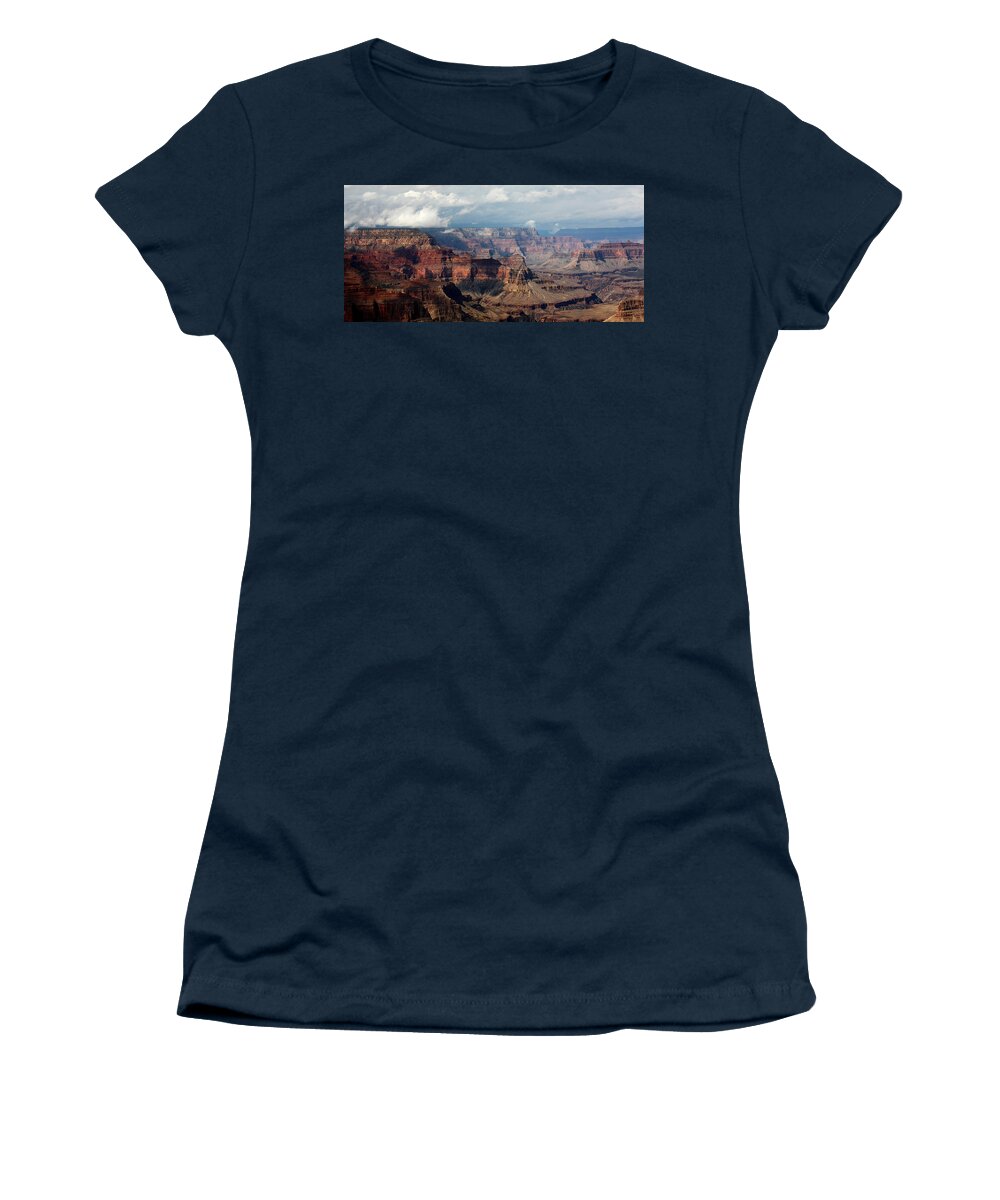 Grand Canyon Women's T-Shirt featuring the photograph Shadow Races by Joe Kozlowski