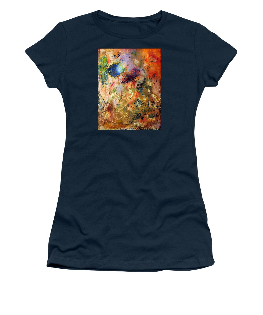 Hope Women's T-Shirt featuring the mixed media Shedding Light on the Past by Meganne Peck