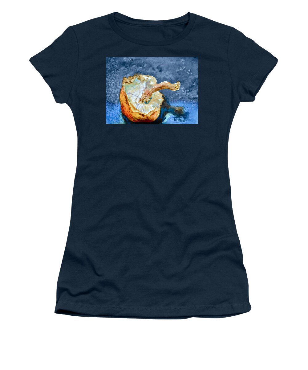 Mushroom Women's T-Shirt featuring the painting Shiitake by Beverley Harper Tinsley
