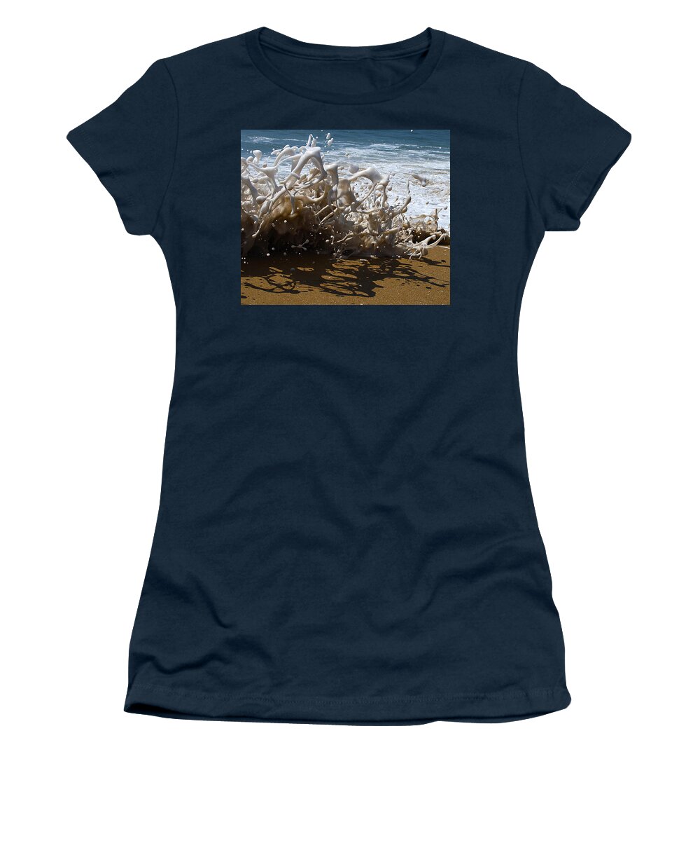 Surf Women's T-Shirt featuring the photograph Shorebreak - The Wedge by Joe Schofield