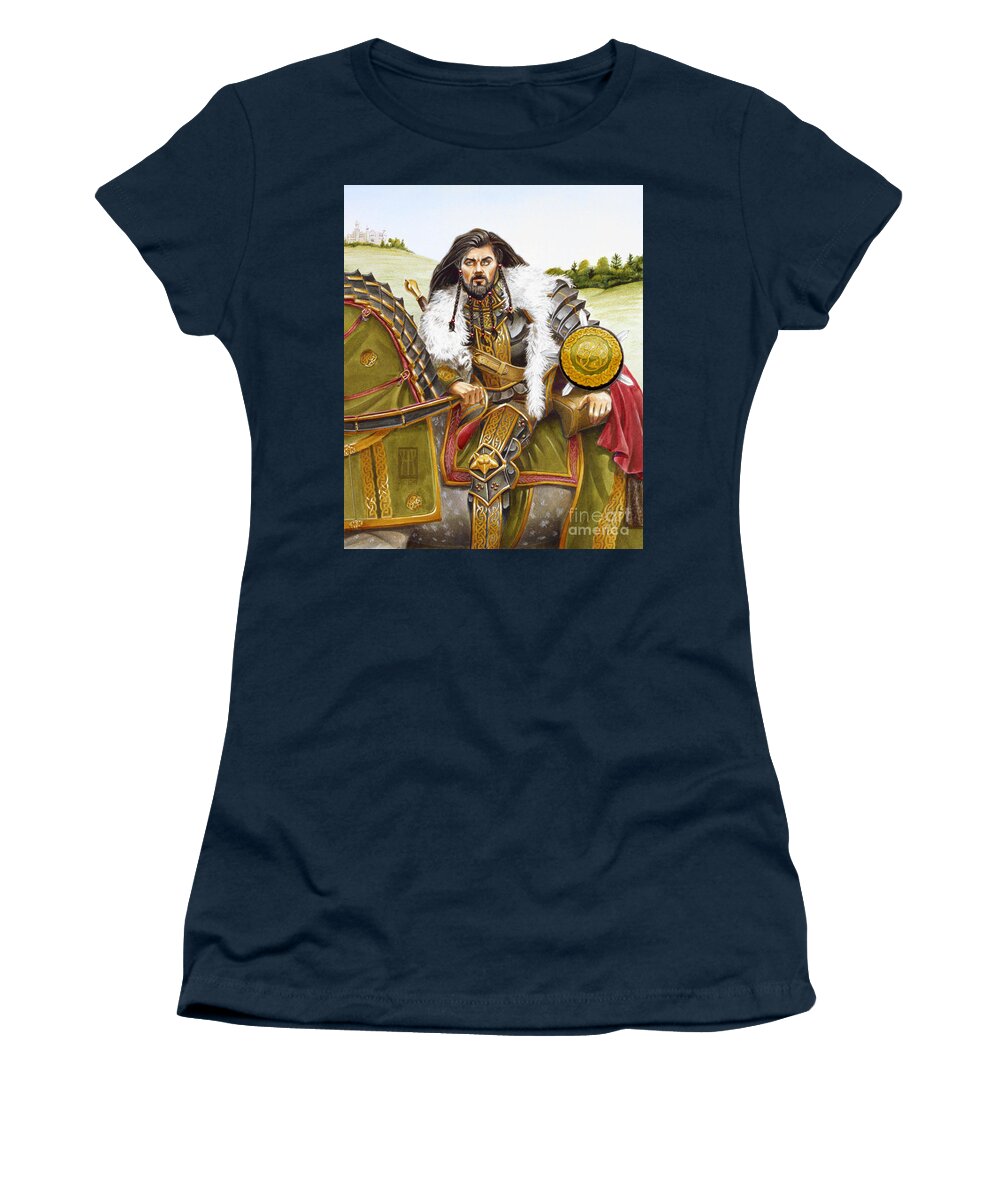 Fine Art Women's T-Shirt featuring the painting Sir Marhaus by Melissa A Benson