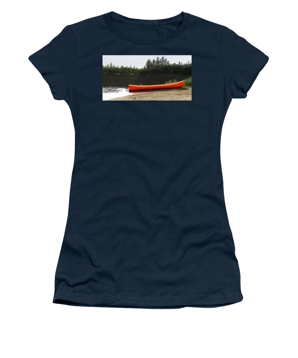 Llandscapes Women's T-Shirt featuring the painting Solemnly by Kenneth M Kirsch