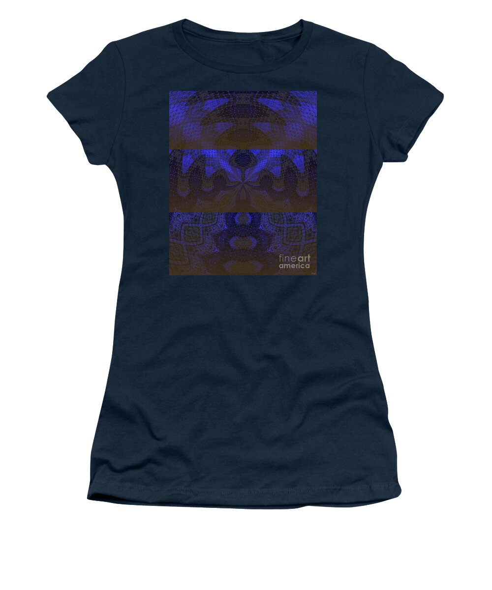 Sonic Temple Women's T-Shirt featuring the painting Sonic Temple by Roz Abellera