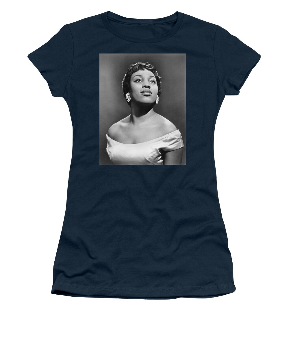 1950's Women's T-Shirt featuring the photograph Soprano Leontyne Price by Underwood Archives