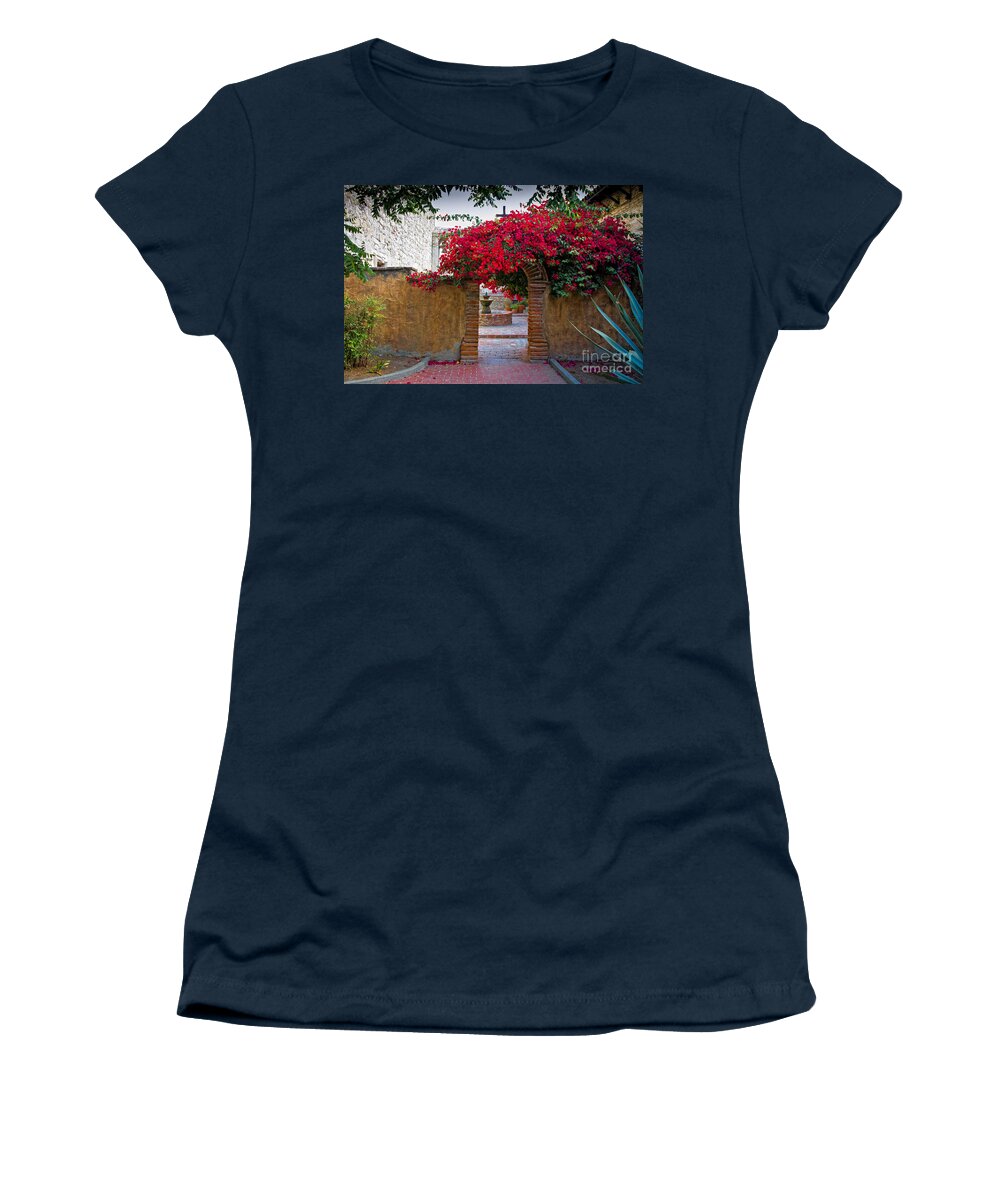 Gardens Women's T-Shirt featuring the photograph Spanish Mission by Ronald Lutz