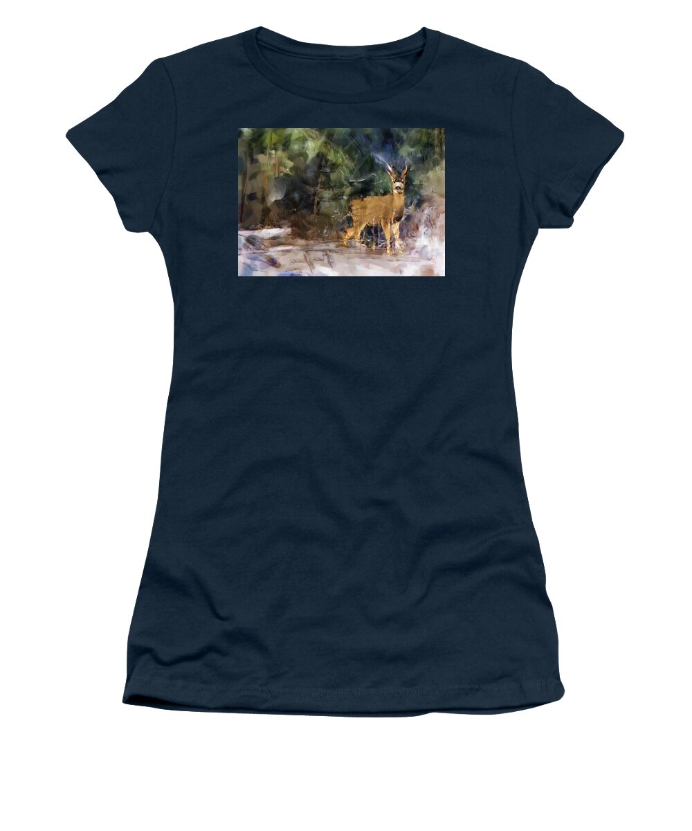 Animal Women's T-Shirt featuring the digital art Spike by Debra Baldwin